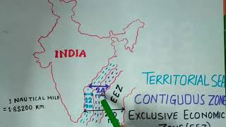 Territorial Sea Contiguous Zone Exclusive Economic Zone Bangla [upl. by Latoyia]