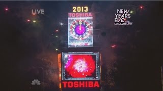 NBC 2013 New Years Eve Ball Drop New York HD 1080p [upl. by Theran753]