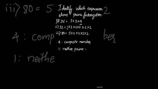 Prime Factorization Expression primefactorisation primefactorization maths [upl. by Tarrant110]