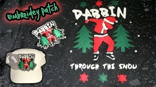 Custom Embroidery Patch  Brother SE625  Dabbin Santa [upl. by Yenaled]