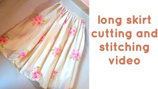 skirt cutting and stitching video Malayalam 💗💗 [upl. by Edya]