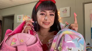 ASMR PursesBags Collection Part 1 👛🎒 Whispering Tapping Scratching [upl. by Novahs]