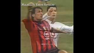 Maldini Vs Young Ronaldo ☠️ edit football [upl. by Cristen]