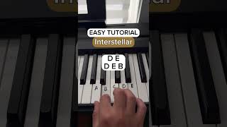 How to play Interstellar piano pianotutorial easytutorial viral pianomusic [upl. by Ravert]