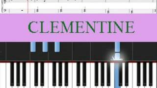 How to play Clementine free sheet music with lyrics provided [upl. by Xantha]