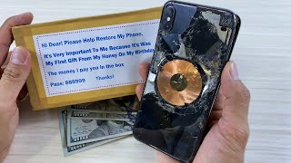 Restoring iPhone Xs max  Destroyed phone Restoration  Rebuild Broken Phone [upl. by Aisereht]