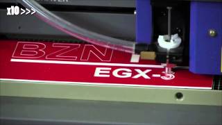 CNC Schildergravur mit Roland EXG30 [upl. by Islehc91]