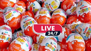 🔴 Live 999 Yummy Kinder Surprise Egg Toys Opening  A Lot Of Kinder Joy Chocolate ASMR  Kinder joy [upl. by Xad]