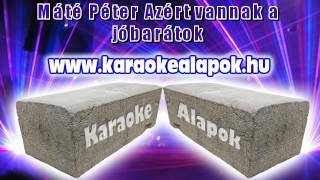 Azért vannak a jo barátok Máté Péter karaoke demo  wwwkaraokealapokhu [upl. by Antrim]