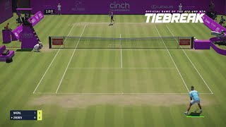 TIEBREAK  Alexander Zverev Vs Rafael Nadal I Queens Court PS5 [upl. by Brebner]