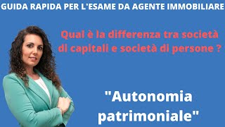 Qual è la differenza tra società di capitali e società di persone [upl. by Evy]