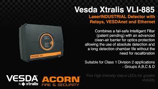 Vesda Xtralis VLI885 LaserINDUSTRIAL Detector with Relays VESDAnet and Ethernet  Acorn Fire [upl. by Dylan]