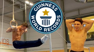 WORLD RECORD MUSCLE UPS IN RINGS  HELT OK [upl. by Bethanne]