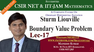 17  sturm liouville boundary value problem  SLP BVP  Boundary Value Problem  csir net maths [upl. by Erastatus85]