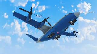 TriCargo Service 991 crash animation  Turboprop Flight Simulator [upl. by Aroled211]