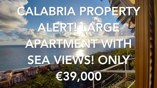 Calabria Property Alert Crazy Views Huge Living Space in Acquappesa Calabria €39000 [upl. by Koppel327]