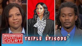 Two Men Come To Court To Find Out If They Are The Father Triple Episode  Paternity Court [upl. by Rick772]