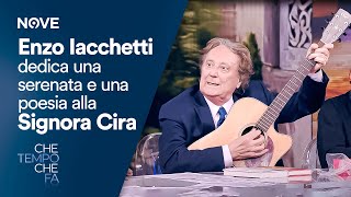 Che Tempo che fa  Enzo Iacchetti dedica una serenata e una poesia alla Signora Cira [upl. by Zoubek]