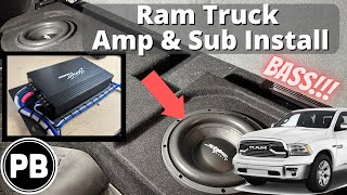 2013  2018 Ram Truck Amp and Sub Install [upl. by Enos968]