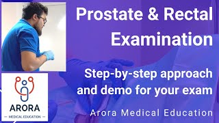 Prostate Rectal DRE PR Examination  StepbyStep Approach and Demonstration for your Exam  PLAB [upl. by Shippee]