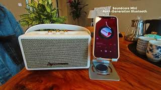 Portable Bluetooth home speaker wooden retro stereo sound speakersspeaker marshall speakers [upl. by Aliekahs]