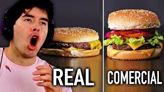 COMIDA EN COMERCIALES vs COMIDA REAL [upl. by Silvio]