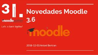 Novedades Moodle 3 6 [upl. by Arabella]