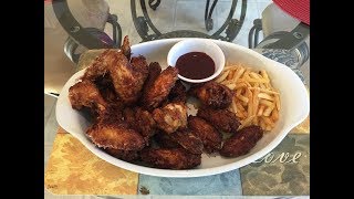 ALITAS DE POLLO FRITAS y crocantes  2018 [upl. by Akilak]