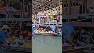 Damnoen Saduak Floating Market Bangkok🤩🍜bangkok thailand asia damnoensaduak floatingmarket [upl. by Zaremski]