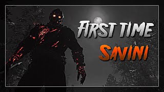 MY FIRST TIME PLAYING SAVINI JASON  Friday The 13th The Game GAMEPLAY [upl. by Hamlen436]