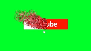 Animated YouTube Green Screen Subscribe Button  No Copyright [upl. by Cumings240]