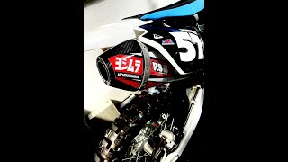 BRAND NEW YZ450F EXHAUST INSTALL Yoshimura Rs4 [upl. by Ixela27]