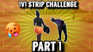 1v1 STRIP BASKETBALL CHALLENGE 👀🏀 [upl. by Ahsiemac]