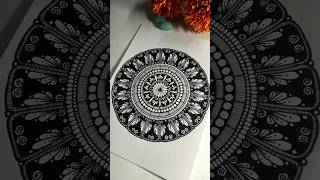 Mandala Art 💮 short ytshorts mandalaart artshorts mandala mandalaartforbeginners art [upl. by Euqinobe]