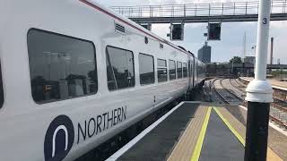 Northern Rail 158793 leads 158868 departs Hull with a Hull to Halifax via Bradford on 03 09 2022 [upl. by Sirron]