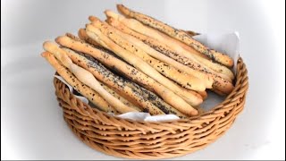 GRISSINI ITALIAN BREADSTICKS RECIPE 🔝 [upl. by Ariet]