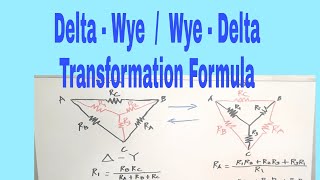 Delta to Wye Wye to Delta Transformation Part 1 Formula  Tagalog11 [upl. by Worthington]