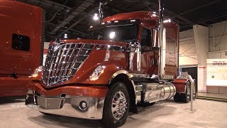 2019 International Lone Star  Exterior And Interior Walkaround  2018 World Truck [upl. by Ayekat608]