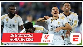 GOL DEL REAL MADRID Lucas Vázquez pone arriba a los merengues en el último suspiro  La Liga [upl. by Neve]