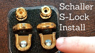 How To Install Schaller SLocks  Electric Guitar Strap Locks [upl. by Ansell]