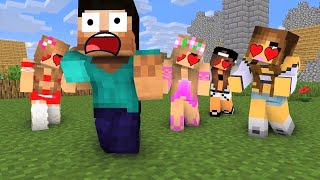 Herobrine Love Curse Challenge  Minecraft Animation All Episode LIVE [upl. by Juan973]