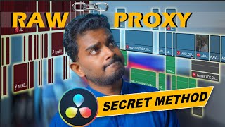 Secret Davinci Resolve Grading Tips  Relink Proxy to RED Raw Easily [upl. by Valerie]