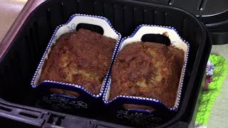 Air Fryer Banana Walnut Bread in Cosori [upl. by Eisse]