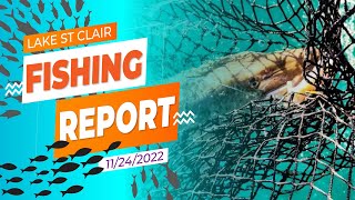 Lake St Clair Fishing Report 11242022 [upl. by Renie]