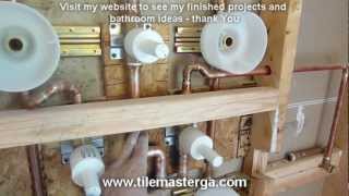 PART 3 MOEN TS276 Custom SPA shower system installation sprayers hand held 34quot valve S3371 [upl. by Eelreveb]