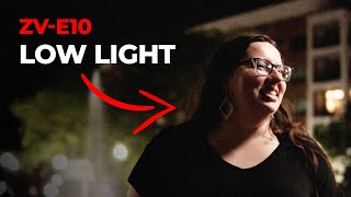 Make Sony ZVe10 LOW LIGHT Footage Look CINEMATIC [upl. by Zzahc]