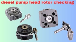 how to fuel pump head rotor checking  fuel pump rotor work [upl. by Ellinej]