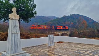 Freight Trains in Greece  Ep 3  Strymonas River [upl. by Sinegra373]