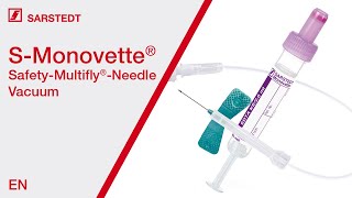 Blood collection Vacuum with the SMonovette® ISO colour code and SafetyMultifly®Needle [upl. by Mulligan966]