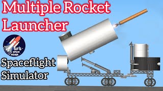 Multiple rocket launcher in Spaceflight simulator  missile truck  SFS [upl. by Ennaoj867]